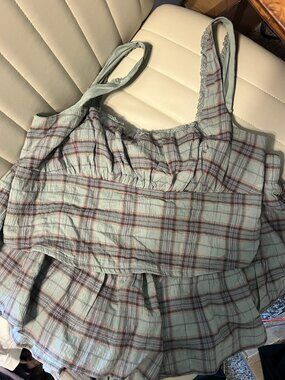 Like New Torrid Love Sick Plaid Top and Skort Combo - Size Large/XL (Fits 12/14)
